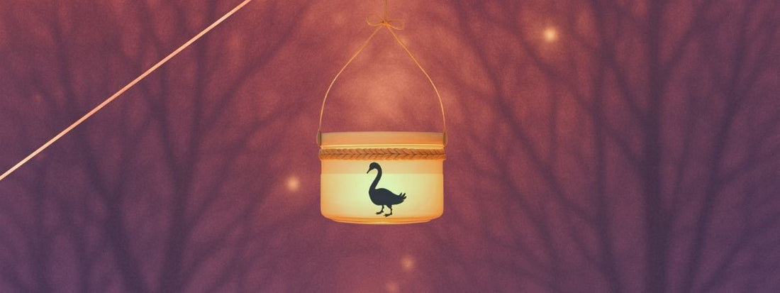 Gans-Laterne mit mamajana-Glas