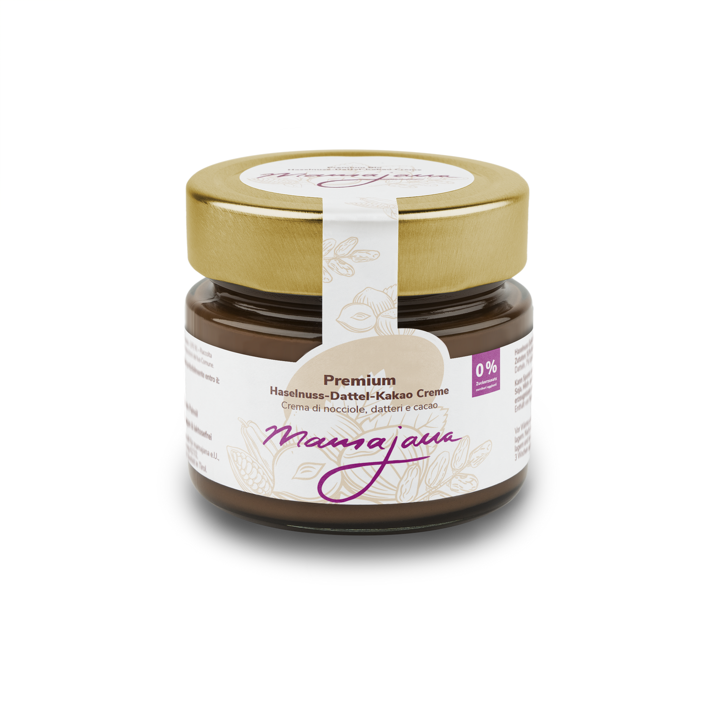 mamajana Premium Organic Hazelnut-Date-Cocoa Cream